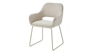 Kufenstuhl Thaddeus kaschmirfarben, Beige