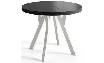 Esstisch ausziehbar Antonio Schwarz 80x80