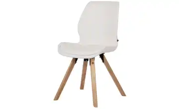Esszimmerstuhl Luna Weiß, Natur 49 cm 87,5 cm