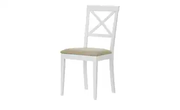 Polsterstuhl Arne Cappuccino, Weiß