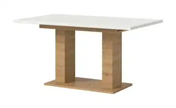 Esstisch ausziehbar  DS Dublin Eiche Artisan (Nachbildung), Weiß