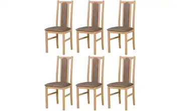 Esszimmerstuhl 6er-Set Eiche Sonoma, Braun