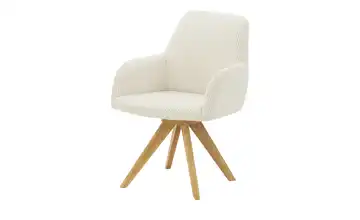 Armlehnstuhl Frederik Eiche, Beige