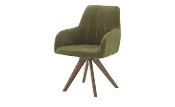 Armlehnstuhl Frederik Nussbaum, Grün