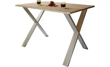Esstisch Xona 80x140 Eiche Sonoma (Nachbildung), silberfarben