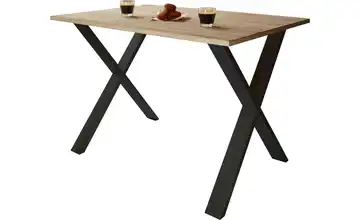 Esstisch Xona 80x140 Eiche Sonoma (Nachbildung), Schwarz