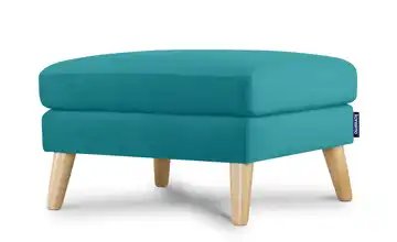 KONSIMO Hocker Tagio Türkis Velours