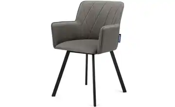 KONSIMO Polsterstuhl Grau, Schwarz