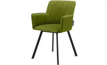 KONSIMO Polsterstuhl Olivgrün, Schwarz