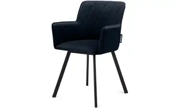 KONSIMO Polsterstuhl Dunkelblau, Schwarz