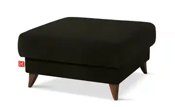 KONSIMO Hocker Anthrazit Wildleder