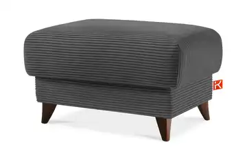 KONSIMO Hocker Dunkelgrau Cordstoff