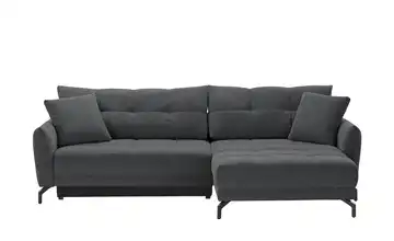 Ecksofa Casandra de Luxe rechts Anthrazit Webstoff