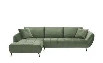 Ecksofa Carly Mikrofaser Grün links