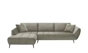 Ecksofa Carly Mikrofaser Taupe links