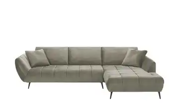 Ecksofa Carly Mikrofaser Taupe rechts