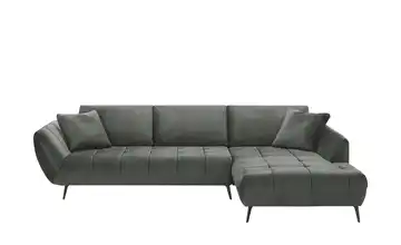 Ecksofa Carly Mikrofaser Graphit rechts