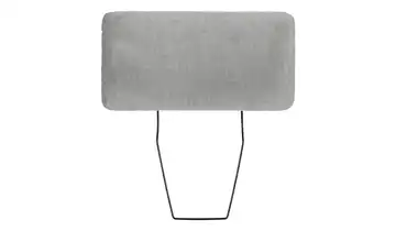 Kopfstütze Carly Silbergrau Mikrofaser