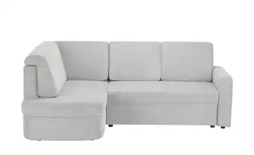 Ecksofa Silbergrau links