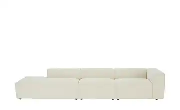 Einzelsofa Relana Cordstoff rechts Offwhite