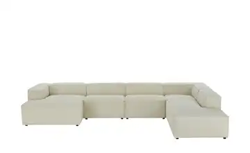 Wohnlandschaft Relana Offwhite rechts Cordstoff