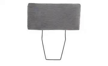 Kopfstütze Carly Dunkelgrau Cordstoff