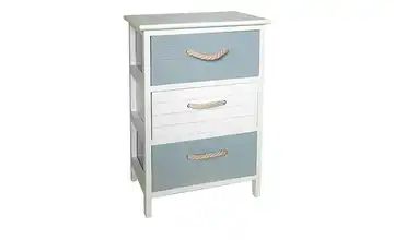 Regal Paulownia Holz/ MDF, weiß/grau matt