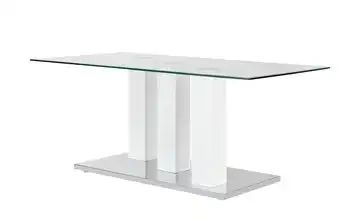 Couchtisch Klar Glas/weiß