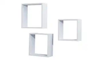 Wandregal 3er-Set weiß