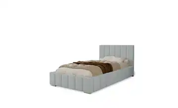 Polsterbett Alma Hellgrau 80x200 cm