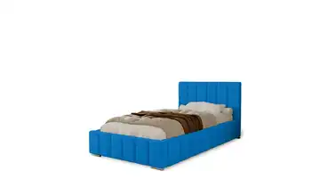 Polsterbett Alma Blau 90x200 cm