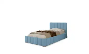Polsterbett Alma Hellblau 100x200 cm