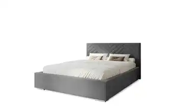 Polsterbett Aura 135 cm 120x200 cm Dunkelgrau