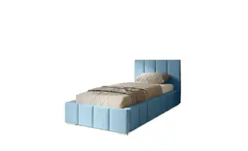 Polsterbett Menos 90x200 cm Hellblau