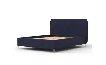 Polsterbett mit Stauraum Livy 160x200 cm Marineblau