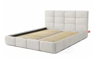 KONSIMO Polsterbett Altos 160x200 cm Weiß 115 cm