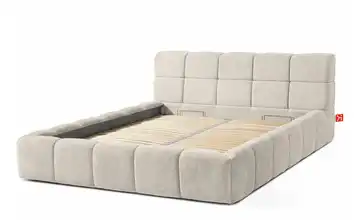 KONSIMO Polsterbett Aeri 160x200 cm Ecru