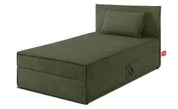 KONSIMO Boxbett mit Stauraum, H2 Roti Olivgrün 90x200 cm