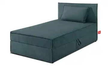 KONSIMO Boxbett mit Stauraum, H2 Roti Blau 90x200 cm