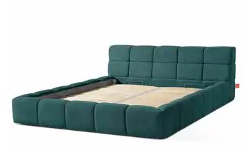 KONSIMO Polsterbett Aeri 200x200 cm Blau