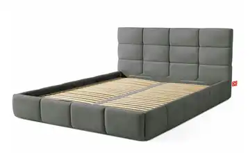 KONSIMO Polsterbett Altos 160x200 cm Dunkelgrau 115 cm