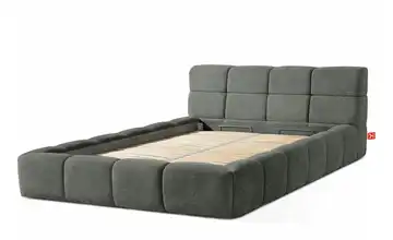 KONSIMO Polsterbett Aeri 140x200 cm Grau