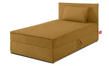 KONSIMO Boxbett mit Stauraum, H2 Roti Gelb 90x200 cm