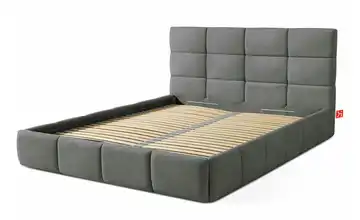 KONSIMO Polsterbett Altos 140x200 cm Dunkelgrau 115 cm