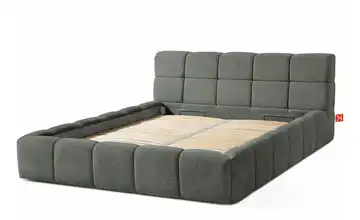 KONSIMO Polsterbett Aeri 160x200 cm Grau