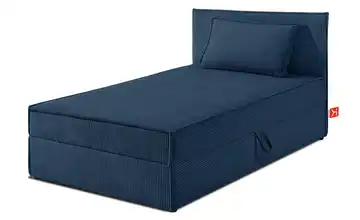 KONSIMO Boxbett mit Stauraum, H2 Roti Marineblau 100x200 cm