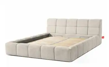 KONSIMO Polsterbett Aeri 180x200 cm Ecru