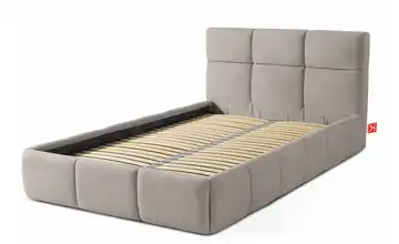 KONSIMO Polsterbett Altos Hellgrau 96 cm