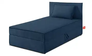 KONSIMO Boxbett mit Stauraum, H2 Roti Marineblau 80x200 cm