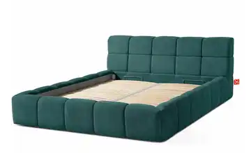 KONSIMO Polsterbett Aeri 160x200 cm Blau